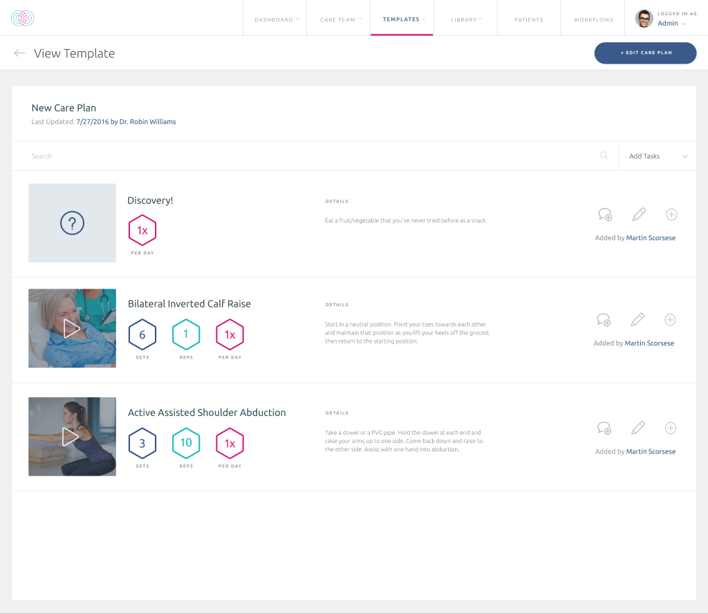 Keet Health — Care Plan Templates