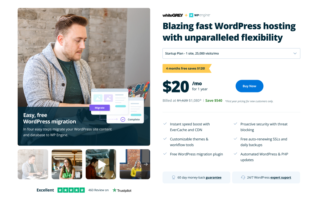 WP Engine — Product Page Hero